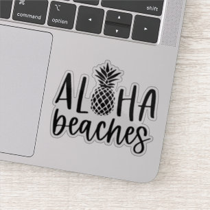 Adesivo Aloha Praias Abacaxi de Verão Tropical