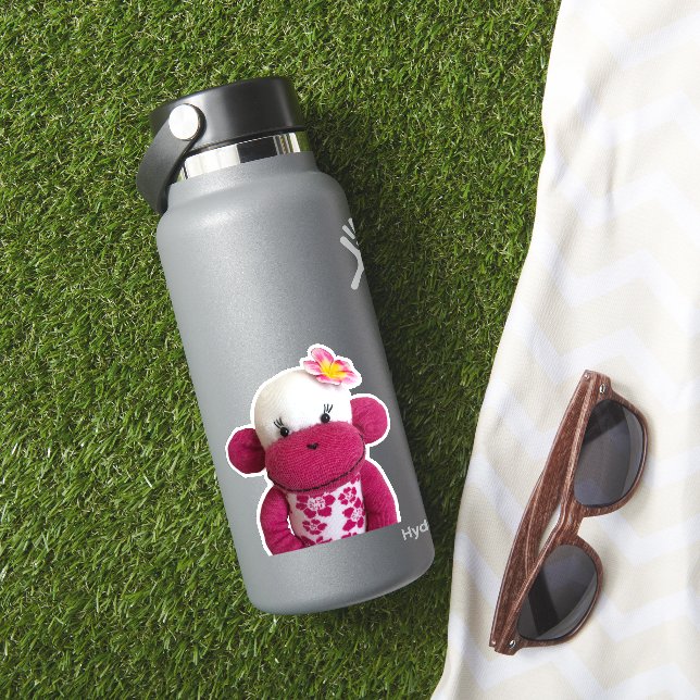 Adesivo Aloha Sock Monkey (HydroFlask Insitu)