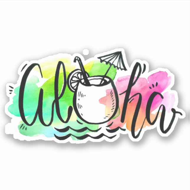 Adesivo Aloha Sticker (Frente)