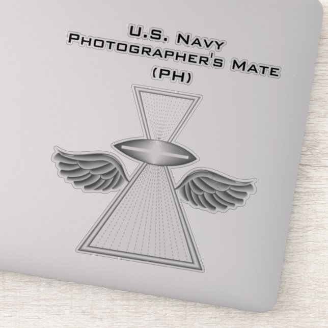 Adesivo Alojador de Fotógrafo (PH) com asas (Detalhe)