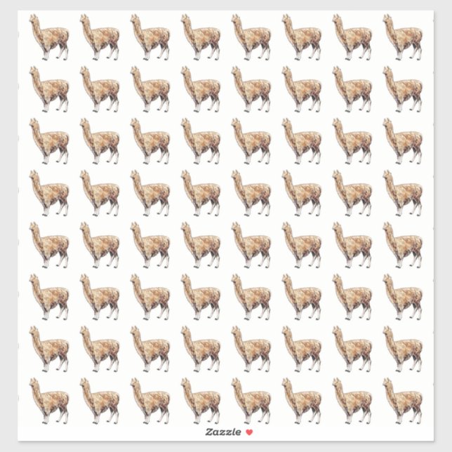 Adesivo alpaca (Folha)