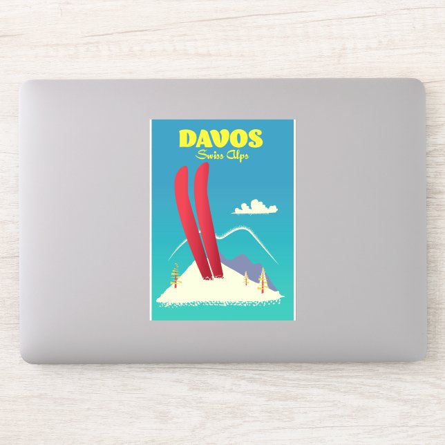 Adesivo Alpes suíços de Davos (Computador)