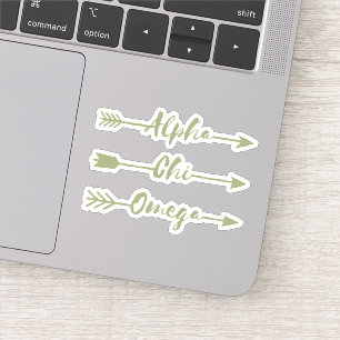 Adesivo Alpha Chi Omega   Setas