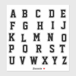 Adesivo Alphabet Monogramas Letras iniciais