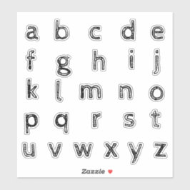 Adesivo Alphabet Monogramas Letras iniciais