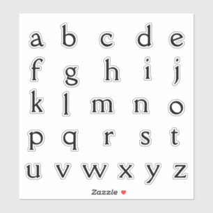 Adesivo Alphabet Monogramas Letras iniciais