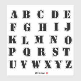 Adesivo Alphabet Monogramas Letras iniciais
