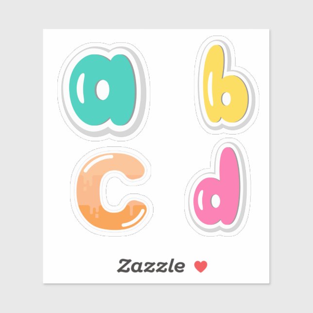 Adesivo Alphabets Sticker (Folha)
