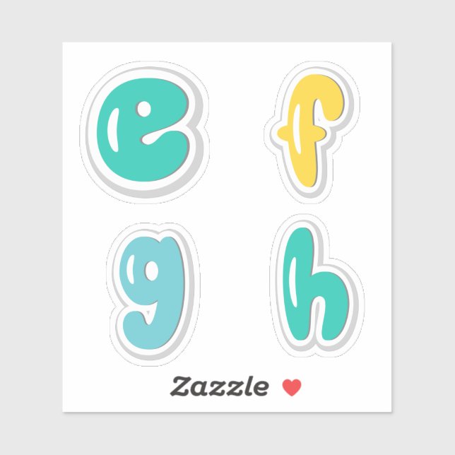 Adesivo Alphabets Sticker (Folha)