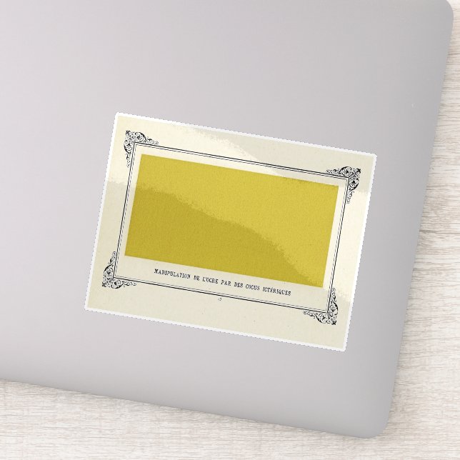 Adesivo Alphonse Allais, April Fools, Yellow, Abstrato Art (Detalhe)