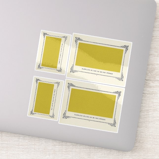 Adesivo Alphonse Allais, April Fools, Yellow, Abstrato Art (Detalhe)