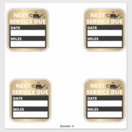 Adesivo Alteração de Óleo,Próximo Aviso de Vencimento do S