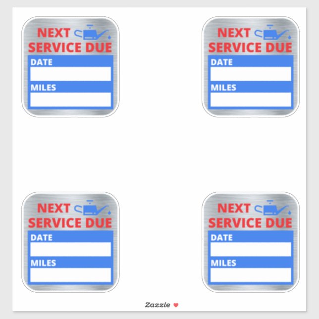 Adesivo Alteração de Óleo,Próximo Aviso de Vencimento do S (Folha)