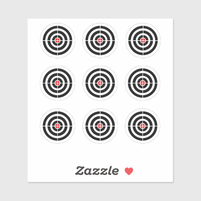 Adesivo "Alvo" de Design da Máquina de Pinball (Folha)