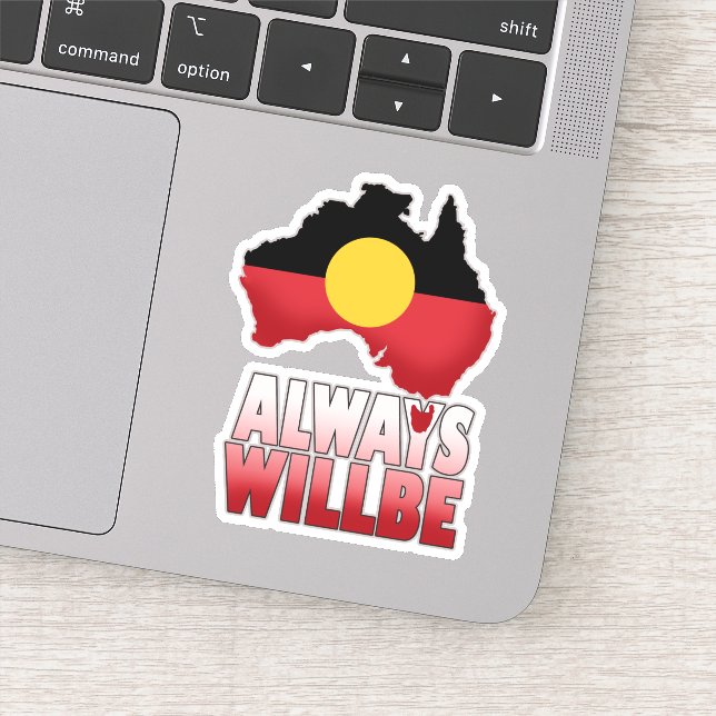 Adesivo Always Will Be aboriginal land, Australia (Detalhe)