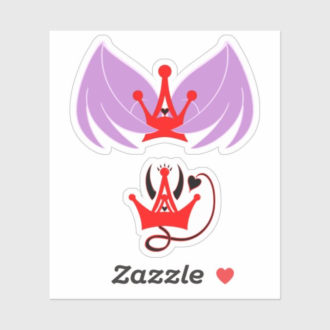 Adesivo Amada Princesa do Inferno (Folha)