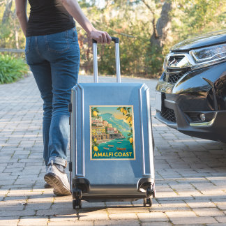 Adesivo Amalfi Coast Italy Vintage Travel