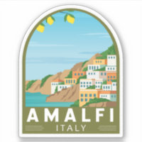 Amalfi Itália Retro Viagem Art Vintage