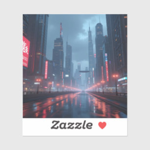 Adesivo Amanhã Neon - Vinil Quadrado 