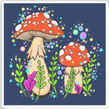 Amanita Mushroom Vinyl Sticker