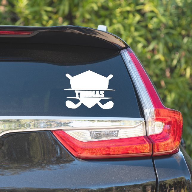 Adesivo Amante de Golfe Personalizado (Lado do carro)