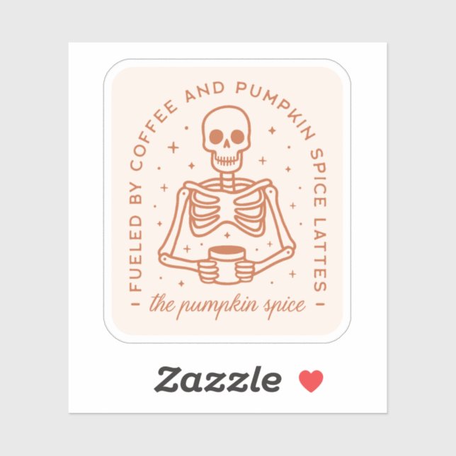 Adesivo Amante de latão de especiarias de abóbora (Folha)