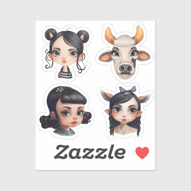 Adesivo Amante de os animais (Folha)