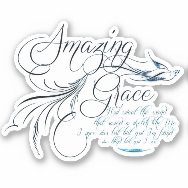 Adesivo Amazing Grace (Frente)
