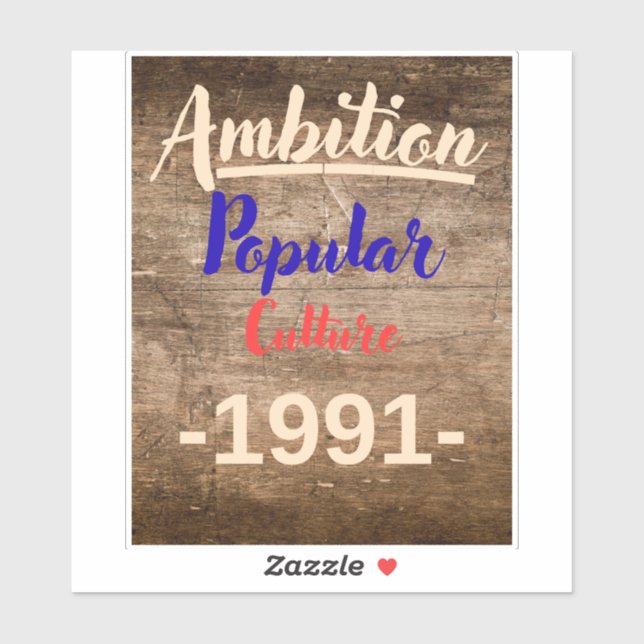 Adesivo Ambition: Popular Culture (Folha)