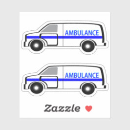 Adesivo Ambulância - Corte do Contorno 2-Up