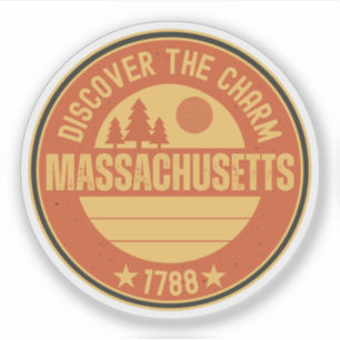Adesivo Ame Massachusetts - Presente Fofo do Estado de MA
