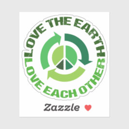 Adesivo Ame O Ativista Ambiental Verde Da Terra