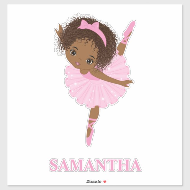 Adesivo Amecan Ballerina Girl Vinyl Sticker (Folha)