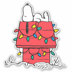 Adesivo Amendoins   Cachorro de Snoopy com Luzes