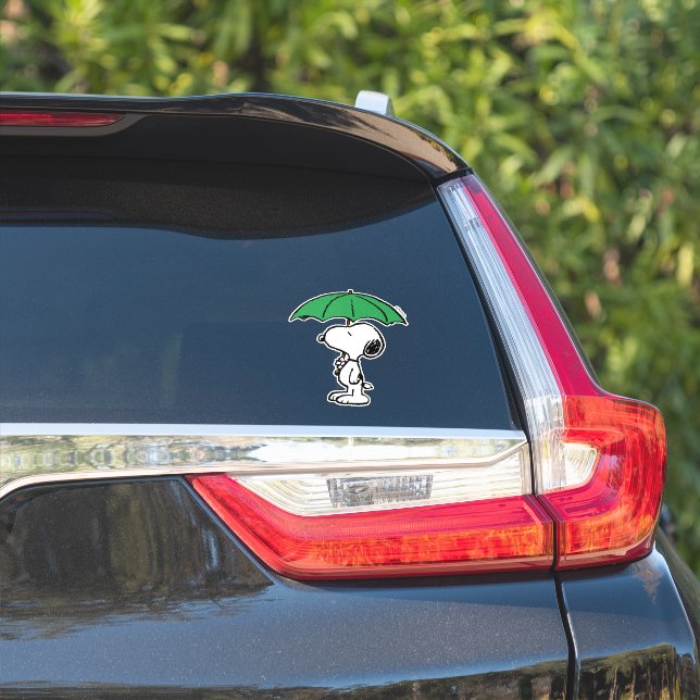 Adesivo Amendoins | Snoopy Green Umbrella (Lado do carro)