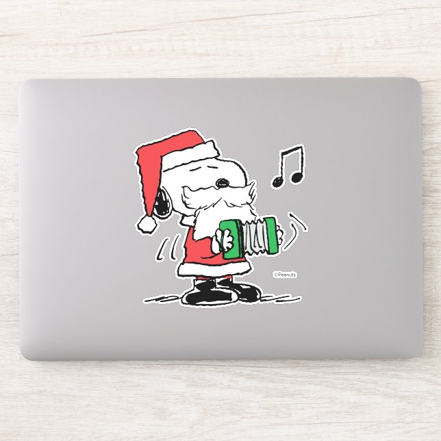 Adesivo Amendoins | Snoopy Santa Claus Accordian (Computador)