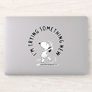 Adesivo Amendoins   Snoopy Tentando Algo Novo
