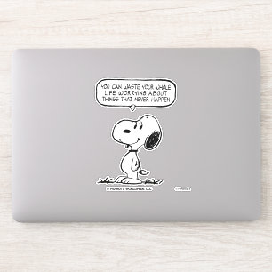 Adesivo Amendoins Snoopy, você não aguenta sua vida inte