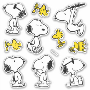 Adesivo Amendoins   Snoopy & Woodstock