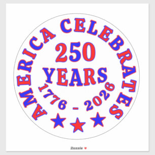 ADESIVO AMÉRICA CELEBRA 250 ANOS