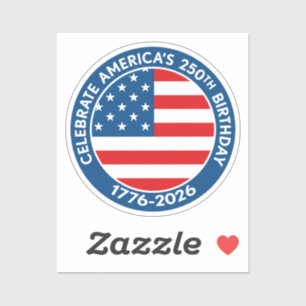 Adesivo America Semiquincentenário 1776-2026 EUA 250 Bande