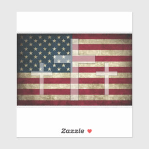 Adesivo American Cross Sticker