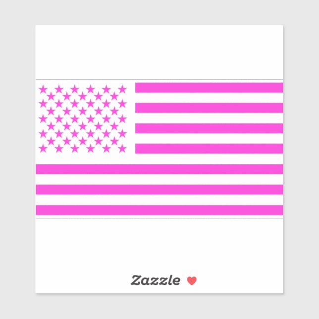 Adesivo American Flag Pink Edition (Folha)