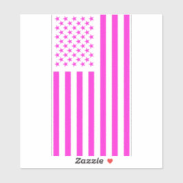 Adesivo American Flag Rosa