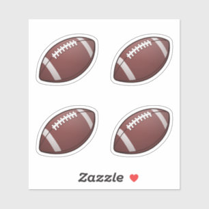 Adesivo American Football Ball Set de 4