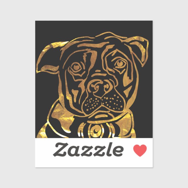 ADESIVO AMERICANO STAFFORDSHIRE TERRIER (Folha)