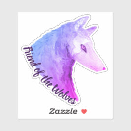 Adesivo Amigo do Lobo do Lobo das Coxas