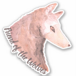 Adesivo Amigo do Lobo Vermelho de Lobos