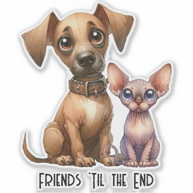 Adesivo Amigos - Animais (Frente)