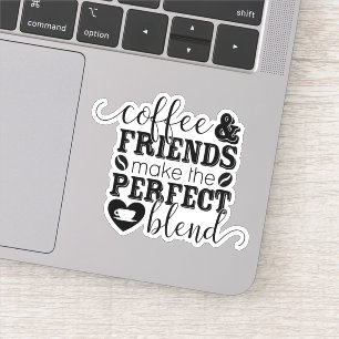 Adesivo Amigos do Café Dizendo "Morrer Cortado" Decência